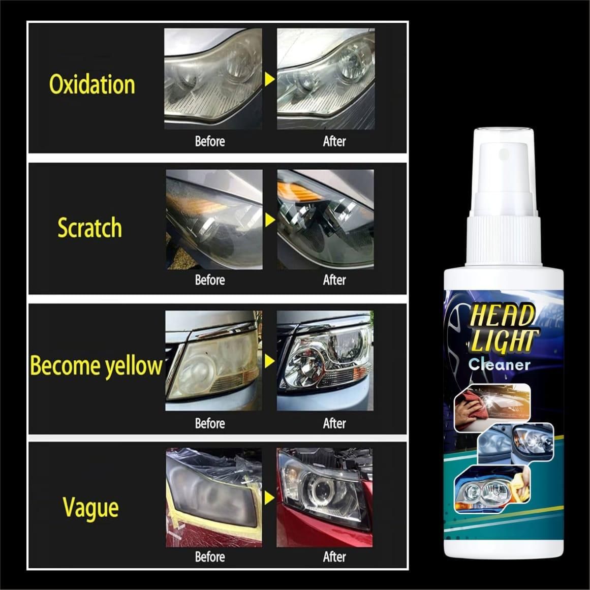 Head Light Cleaner