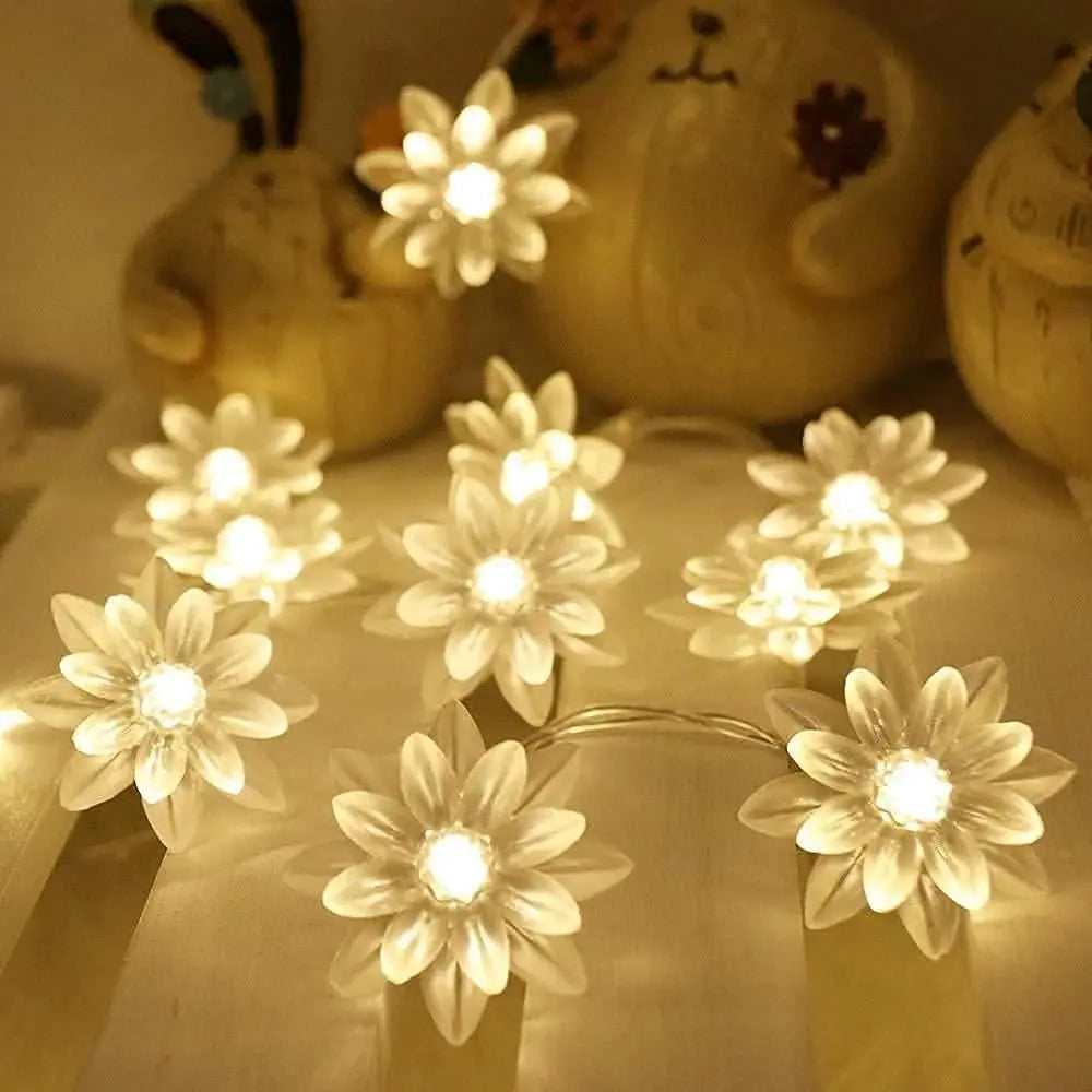 Decorhub 16 Led Lotus Flower Decoration Lights, 3 Meters