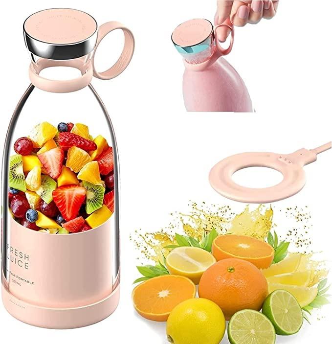 Fresh Juice Portable Blender, 350ML Smoothie Blender Bottle, Grinder For Smoothie or Shakes, Baby Food, Personal Mixer, Mini Juicer Travel/School/Office/Workout/Travel Use