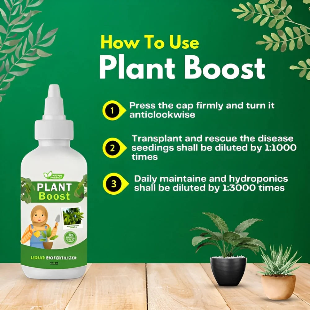 Plant Boost Liquid Biofertilizer | Compatible with All Crop Types and Pesticides, Organic