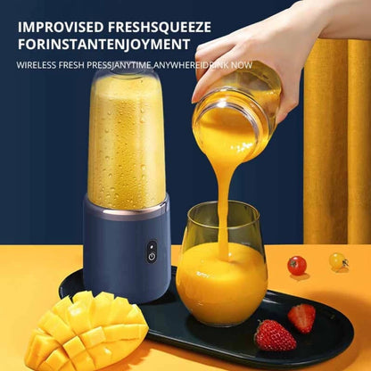 DecorHub portable juicer with 2 cups, USB rechargeable mini blender, fresh juicer cup, personal sized smoothie blender