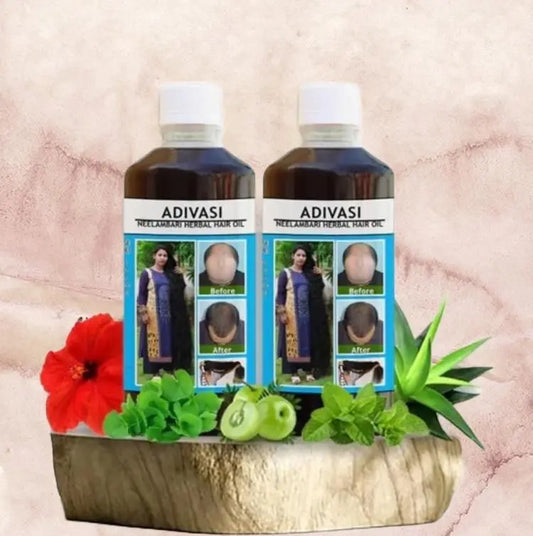 Adivasi Herbal Hair Oil For Faster Hair Growth (Pack of 2) - 125ml Each